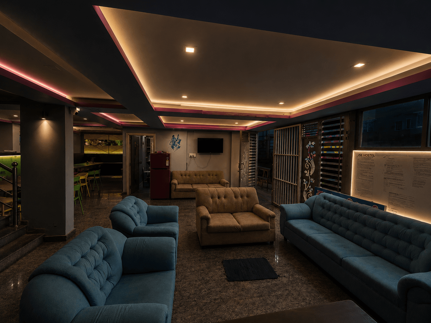 Common Living Area at Easy Living PG